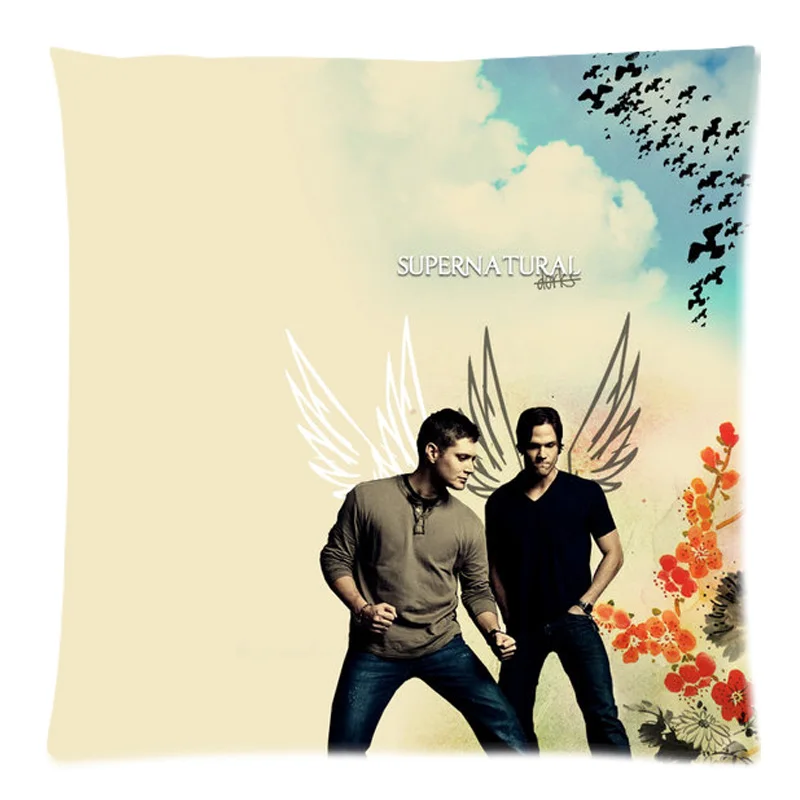 

Supernatural Throw Pillow Cover Decorative Cotton Linen Pillow Slip Diy Cushion Case Home Sofa Car Decor 45X45CM