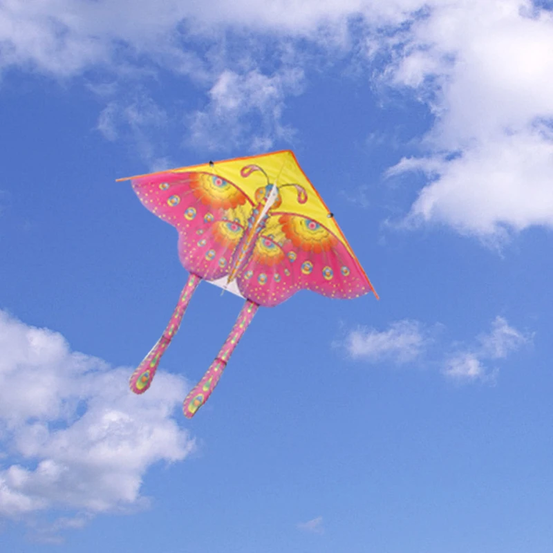 1 шт. 90*90 см Спорт на открытом воздухе традиционная бабочка Летающий змей без шнура для детей Дети лучший подарок игрушка игра #85749