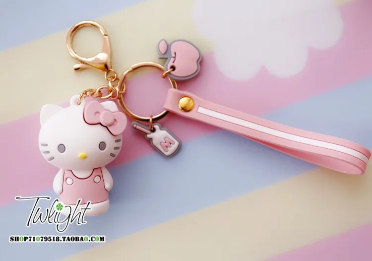 Sanrio, Hello Kitty My Melody Cinnamoroll Pom Purin BADTZ-MARU Xo мультфильм брелок сумка Подвеска Брелок для девочек Дети