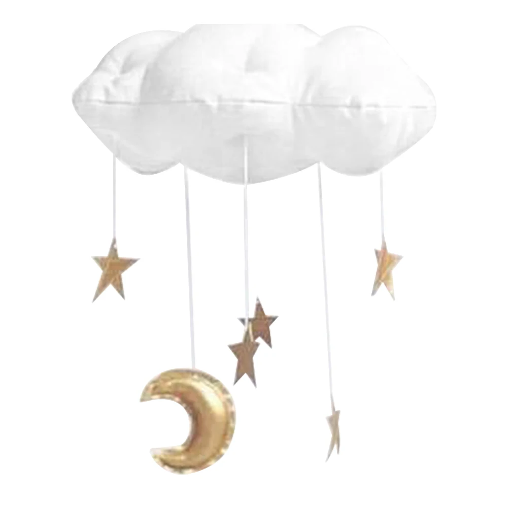 

Ceiling Home Hanging Decorations Ornament DIY Nursery Room Photograph Prop Children Bedroom Moon Mobile Gift Cloud Pendant Stars