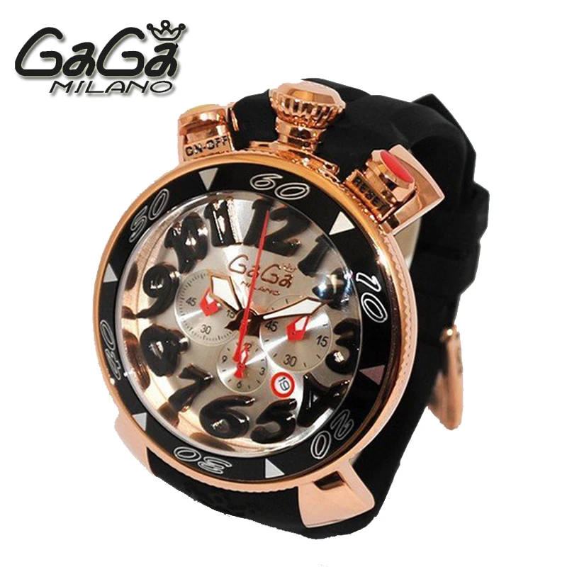 Il nuovo orologio Gaga Italiana, moda Gaga orologio al quarzo a sei pin  unisex grande quadrante 48mm super numeri 3D calda gaga milano orologi|watch  mobile dual sim|watch bands for vintage watcheswatch lanyard -
