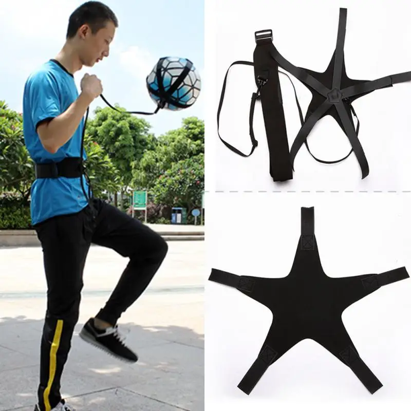 

Soccer Training Sports Assistance Adjustable Football Trainer Soccer Ball Practice Belt Training Equipment Kick Top Quality#15