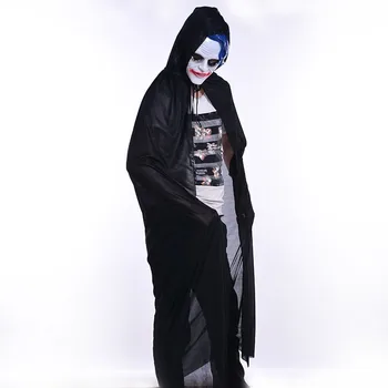 

#4 DROPSHIP 2018 NEW HOT Fashion Unsix Turtle Neck Bronzing Cloak Coat Wicca Robe Halloween Party Ghost clothes Freeship