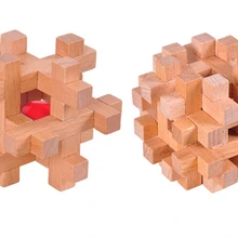 2 шт./компл. китайский традиционный деревянный головоломки заусенцев игра для взрослых детей