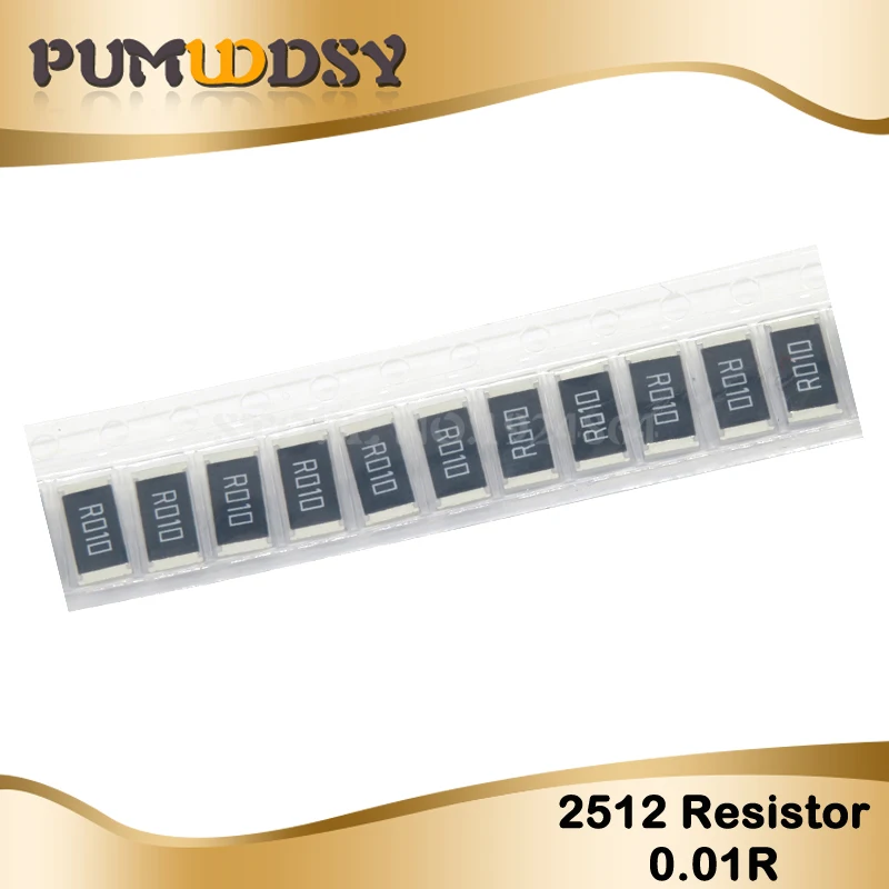50 шт. 2512 SMD резистор 1% 1 Вт 0.01R 0,01 Ом 10mR R010