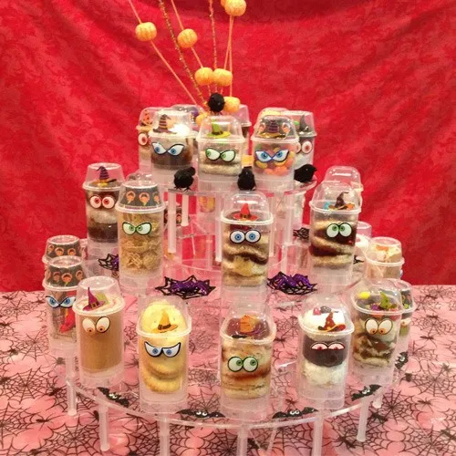 

Modern Design Clear Push Pop Stand, 3 Tier Acrylic Push Up Pop Cake Display Wedding Decoration