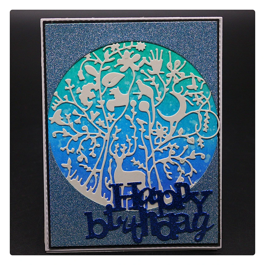 

1759 Animals Tree Scrapbook Metal Cutting Dies For Scrapbooking Stencils DIY Album Cards Decoration Embossing Folder Die Cut