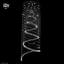 Europe round Crystal stair chandelier Villa Club Hotel Project penthouse floor living room lamp 100 quality