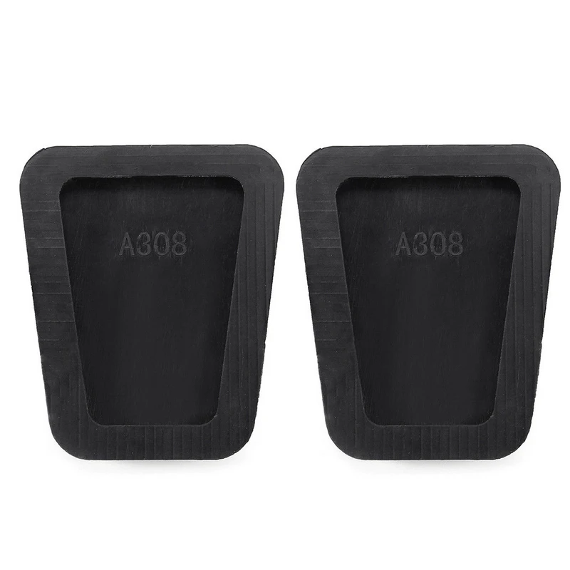 2Pcs Cafoucs Car Brake Clutch Pedal Rubber Pad Cover For Hyundai Accent Sonata Santa Fe H100 For kIA Rio Optima Parts 3282536000