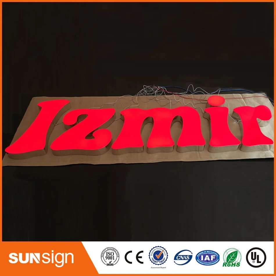 

Acrylic frontlit LED letters acrylic advertising letters illuminated sign custom led sign letters