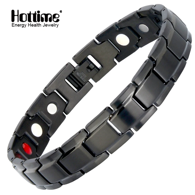 Hottime Роскошные модные здоровья энергии браслет Для мужчин 316L Нержавеющая сталь