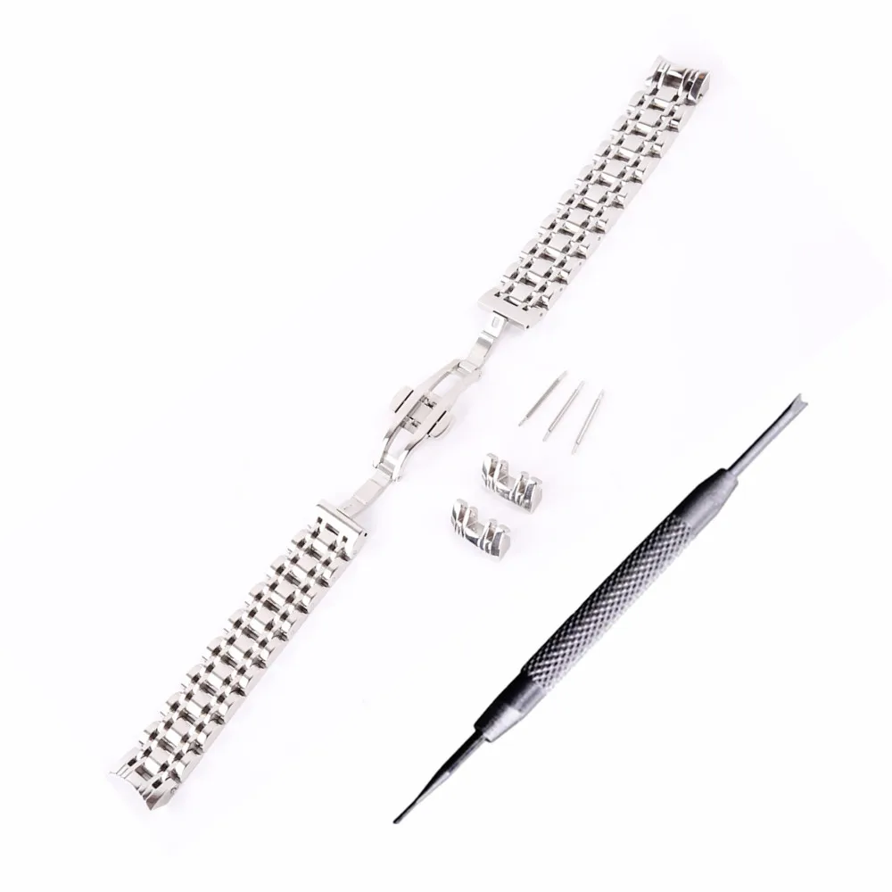Браслет из нержавеющей стали 316 с 7 бусинами 20 мм|curved end|strap partswatch band |