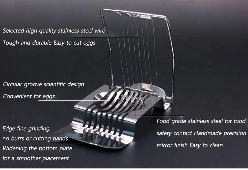1 шт. Нержавеющая сталь приспособление для нарезки яиц слайсер волшебное измельченные Ножи кроя Кухня инструмент Аксессуары бытовой рациональное приспособление