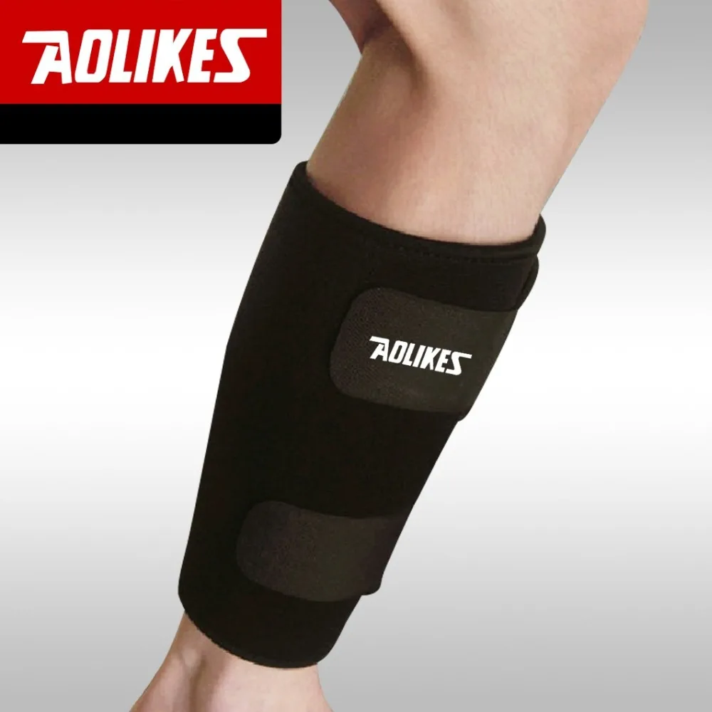 Prix pour 1 peça AOLIKES protège-tibias calf compression manches basket - ball remise en forme vélo jambe soutien pad sport sécurité vendas para deporte Prix pour 1 peça AOLIKES protège-tibias calf compression manches basket - ball remise en forme vélo jambe soutien pad sport sécurité vendas para deporte