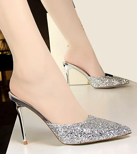 backless heels women's shoes