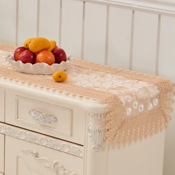

Lace Table Runner Garden Wedding Embroidered Lace Tablecloth Party Banquet Lace Table Runner Round or Square Dinning Table Cover