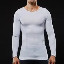 Человек осанки футболка Корректирующее утягивающее белье для больных гинекомастией мужской корсет большие Управление живота Триммер редуктор для похудения топы