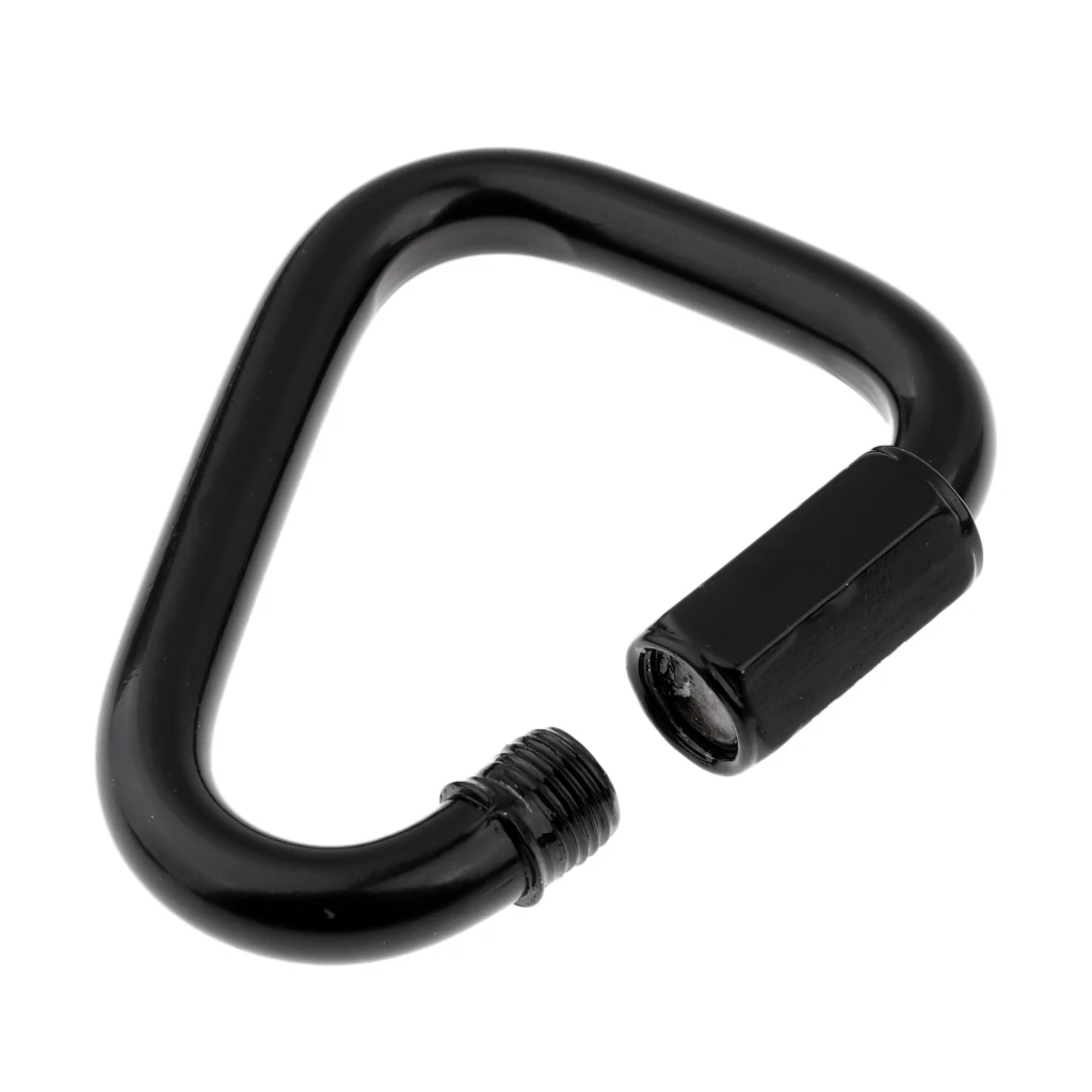 Screw Lock Carabiners Keychain Clip for Hammock Camping Backpack Dog Leash Carabiner Locking Keychain Climbing Accessories