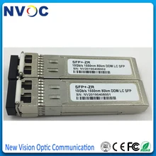 2 шт./лот, SMF 10 Гбит/с двойной LC 1550nm 80 км DOM SFP+ модуль SFP-10G-ZR, 10GBASE-ZR SFP+ 1550nm 80 км DOM LC приемопередатчик