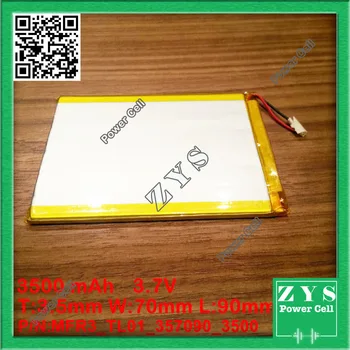 

1 pcs. li-ion battery 3.7v 3000mAh rechargeable battery 3.7 v 3000 mah size: 3.5x70x95mm
