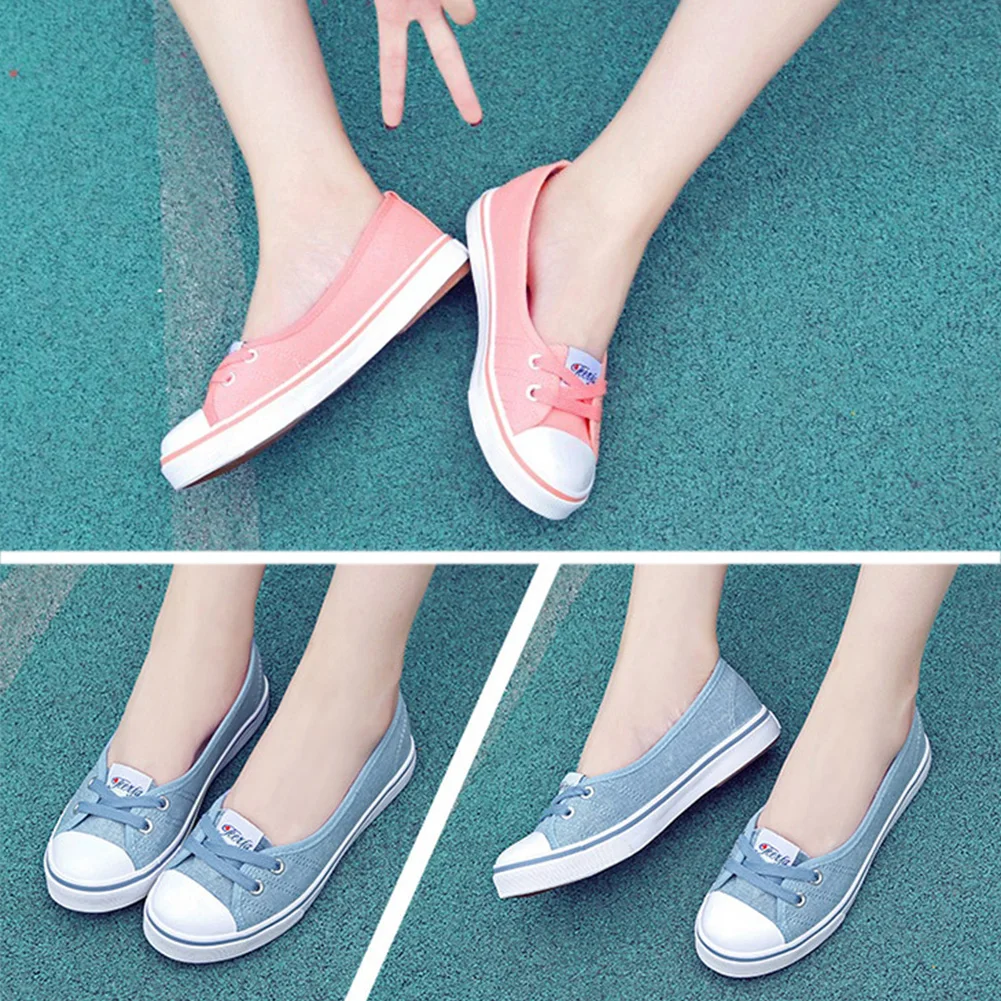 

Women Low Top Casual Sneakers Running Breathable Leisure Flats Canvas Shoes New