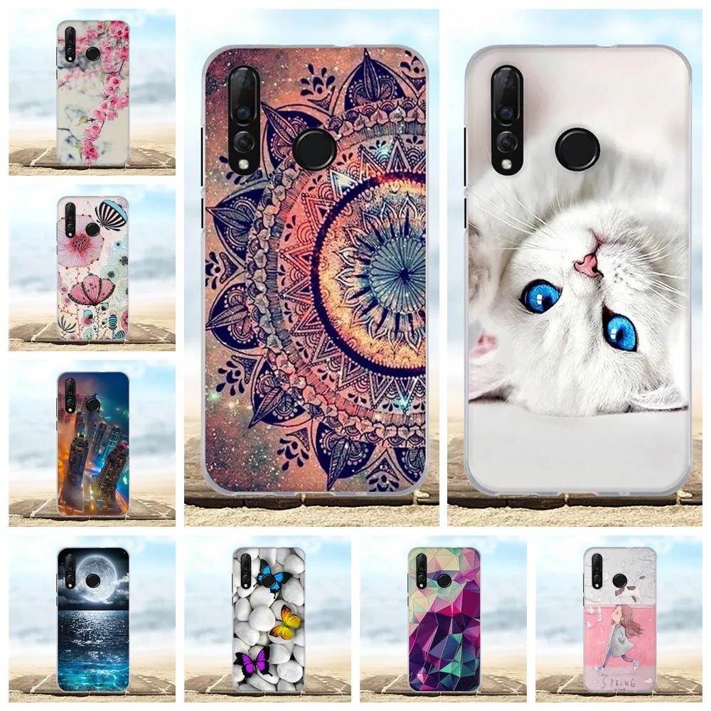 Чехол для Huawei Nova 4 силиконовый чехол ультратонкий милый Coque Bag чехлы телефонов