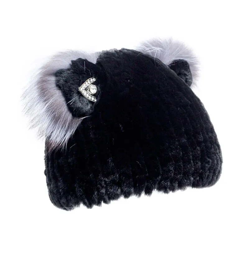 Pudi HF7034 Новый леди меха и шапки и шарфа Настоящее silver fox Меховая шапка шарф несколько Цвет по выбору зима Шапки