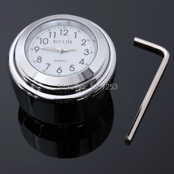 7/8inch 1inch Universal Motorcycle Handlebar Mount Waterproof Clock(6.8