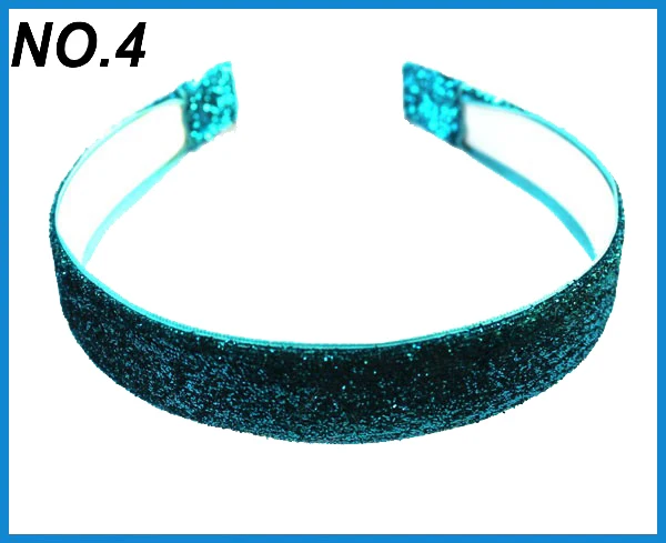 

free shipping Newest 135pcs popular 1'' metallic velvet teeth headbands headbands NON-slip metallic glitter headbands
