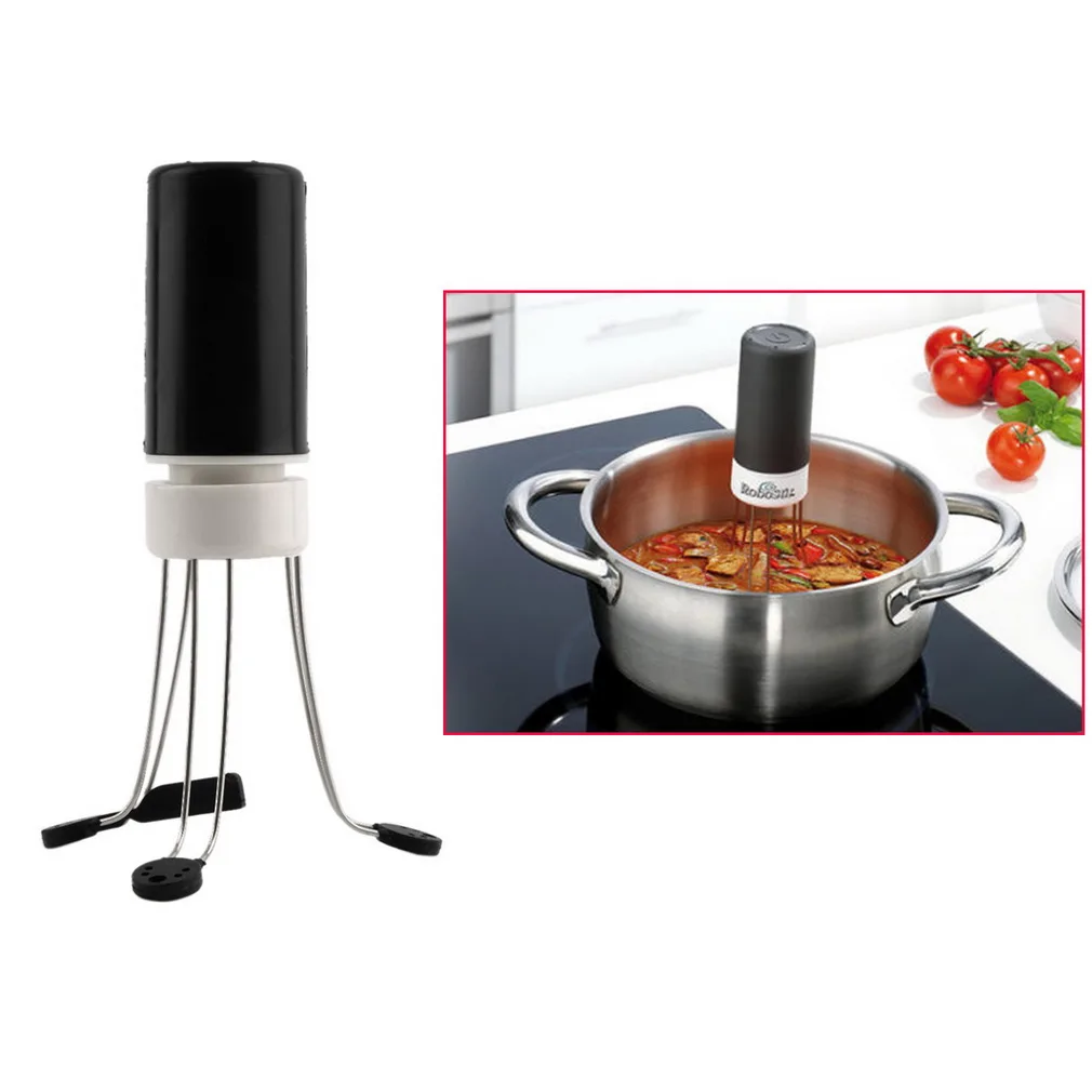 

Home Use 3 Speeds Cordless Stir Crazy Stick Blender Mixer Automatic Hands Free Kitchen Utensil Food Sauce Auto Stirrer Blender