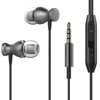 

Magnetic Earphones Headphone Metal Headsets Hot Sale 3.5mm Super Bass Stereo Earbuds With Mic For Mobile Phone MP3 MP4