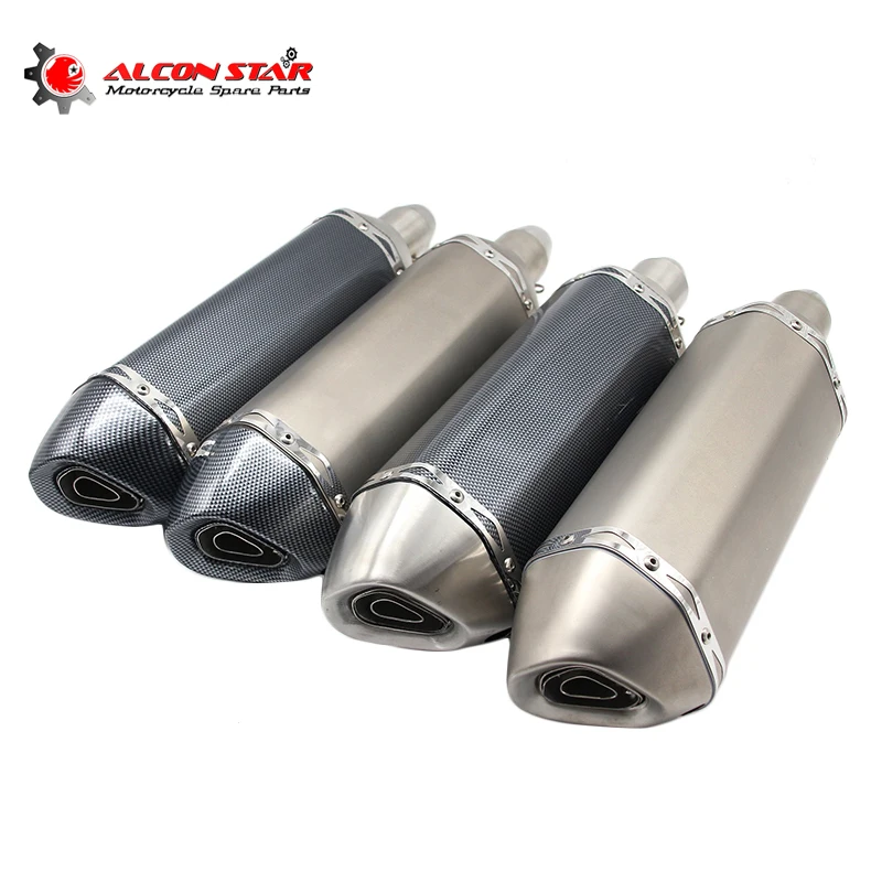 

Alconstar- 51MM Universal Motorcycle Exhaust Pipe Moto Muffler Escape Pipe With DB Killer ATV Dirt Bike Fit For Kawasaki ER6N
