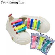 14 шт./лот, эластичные силиконовые шнурки для обуви, спортивные шнурки для бега, для детей и взрослых, шнурки для обуви, кроссовки, шнурки