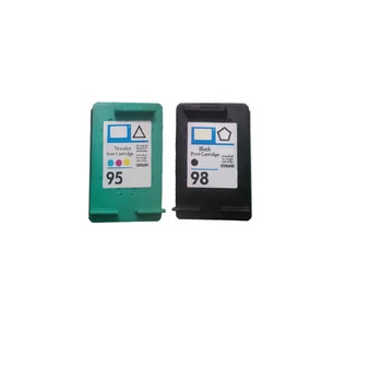 

2pcs ink cartridge for HP 98 Black + For hp 95 Tri-Color Ink Cartridge For HP Officejet 100 150 400 H470 6300 6310xi printer