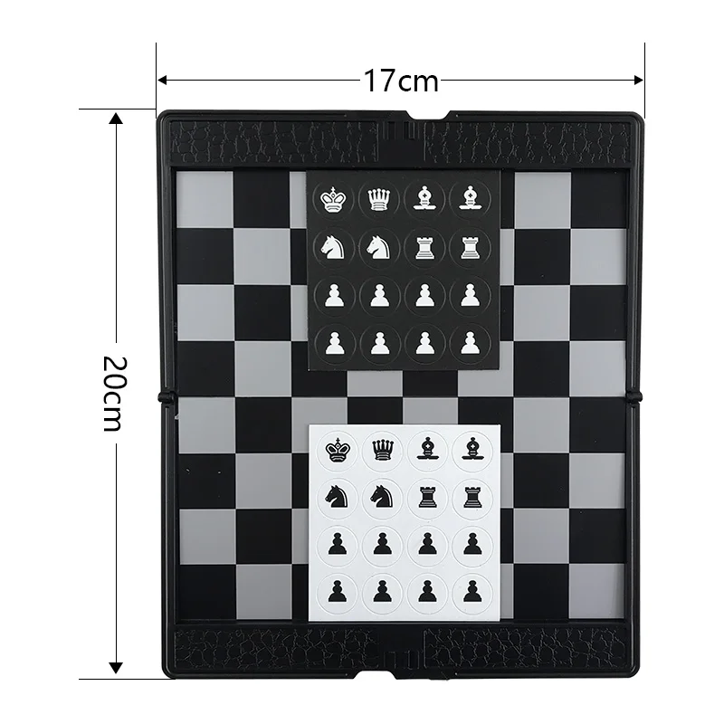 Высокое качество классические Пластик кнопки магнитные шахматы складные шахматная доска Путешествия Мини Тонкий шахматы Портативный магнитные шахматы Yernea