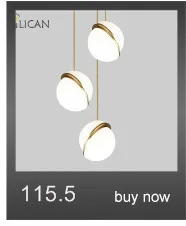 LICAN Denmark designs round balls Pendant Lights Creative Round Moon Brass Suspension Pendant lamp for Dining room Living room