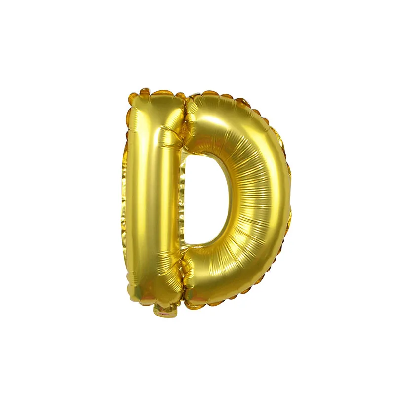 1 шт. 16 дюймов Алфавит цифры шары матовые золотые фольгированные шары для свадьбы День рождения украшения для детских игрушек Детский душ воздушный шар - Цвет: D