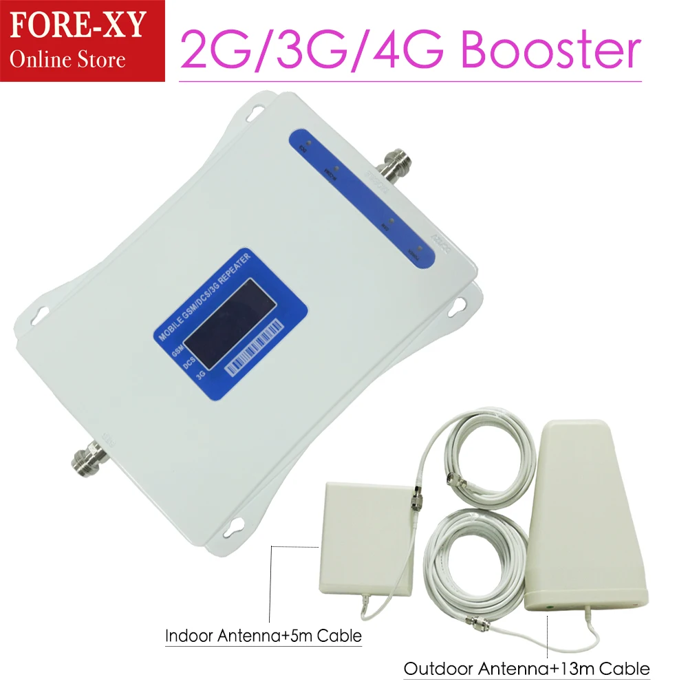 GSM DCS WCDMA 900+1800+2100 Tri Band Mobile Signal Booster 2G