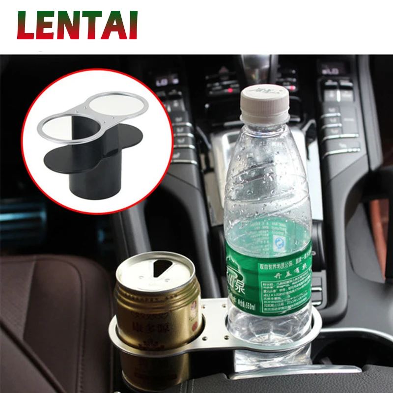 

LENTAI For Peugeot 206 307 407 308 207 508 3008 2017 208 2008 Mitsubishi asx lancer Abarth 1Set Auto Car Double water cup holder