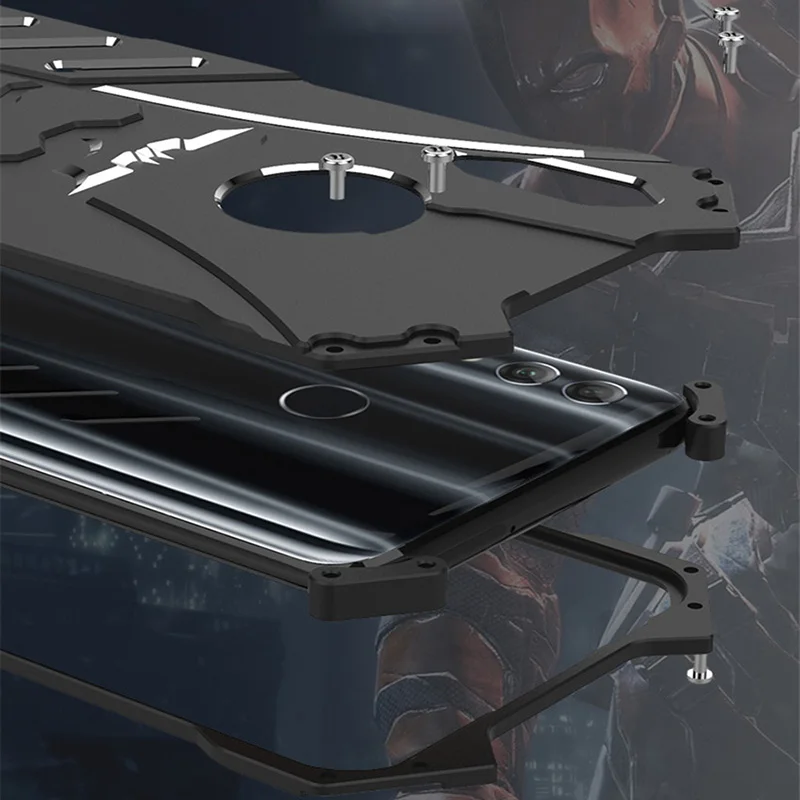Чехол для Huawei P Smart 2019 задняя крышка Бэтмен Роскошный Алюминиевый металлический