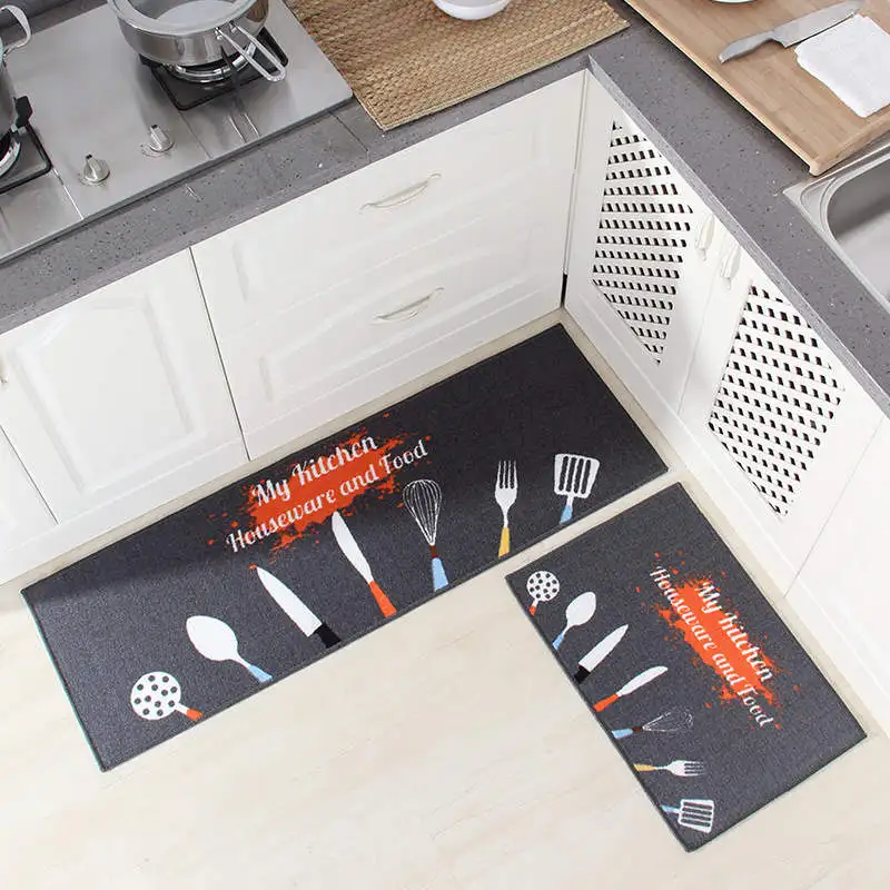 

Long Kitchen Mat Bath Carpet Floor Mat Home Entrance Doormat Tapete Absorbent Bedroom Living Room Floor Mats Modern Kitchen Rug