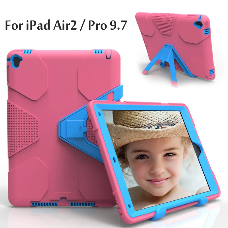 

For iPad 6 / Air 2 Case EVA Heavy Duty Shockproof Hybrid Rubber Rugged Hard Protective Skin Cover Case For iPad Pro 9.7 / Air2