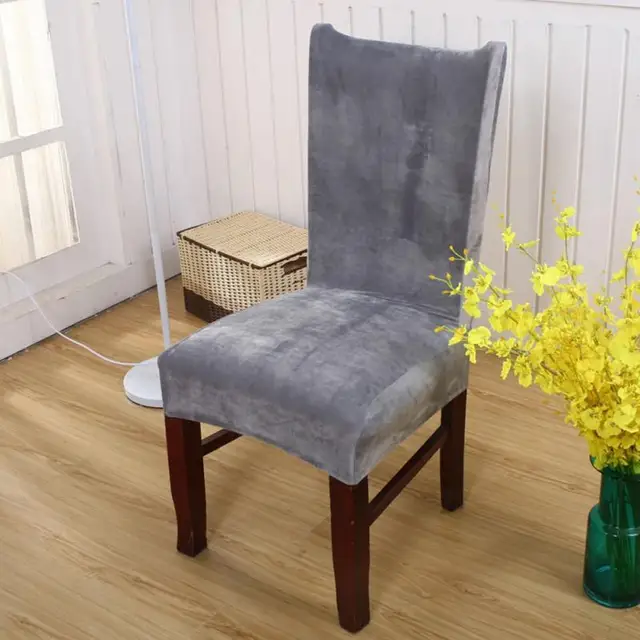 New Fox Pile Fabric Stretch Chair Cover Elastic Seat Covers New Fox Pile Fabric Stretch Chair Cover Elastic Seat Covers For Banquet Home Wedding Decoration