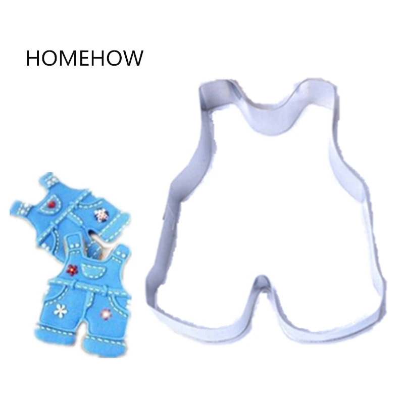 

1PC/Lot Baby Kid's Series Baby Romper Cookie Cutter 7*6.5cm Stainless Steel Metal Trousers Shape Cookie Biscuit Cutting Tools
