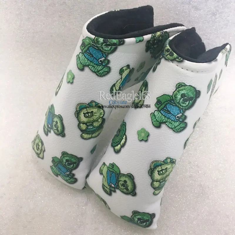 wholesale Original Golf headcover Cooyute Bear pattern PU T Golf Putte headcover Unisex Golf Clubs head cover Free shipping