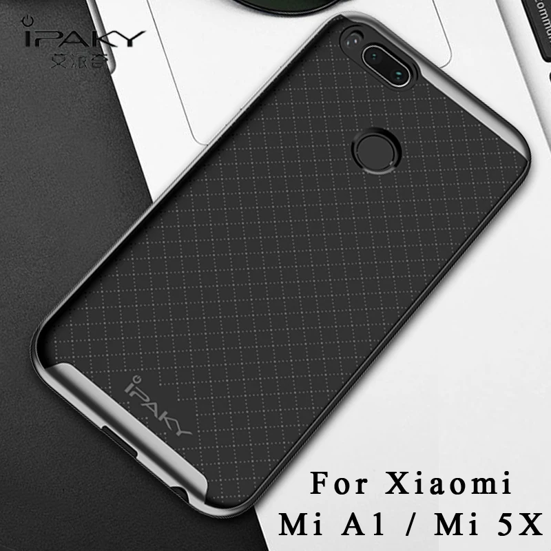 Ipaky Чехлы для Xiaomi mi A1 5X чехол Funda Xiao a1 силиконовая задняя крышка + PC Рамка 5x телефона