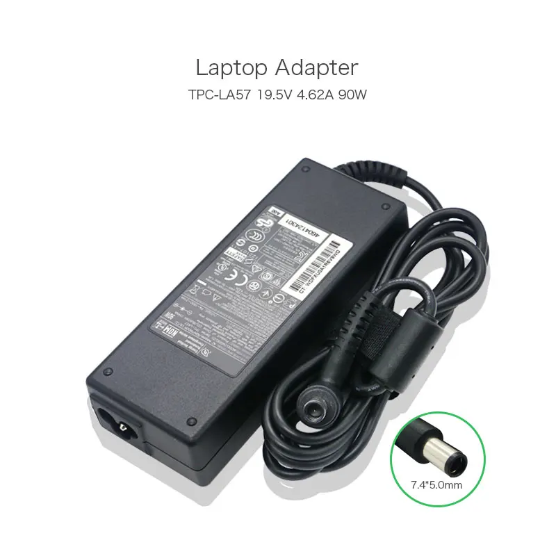 

Original 19.5V 4.62A 90W 7.4*5.0mm TPC-LA57 AC Charger Power Adapter For HP Pavilion 27 Touch All in One Desktop PC PA-1900-31HA
