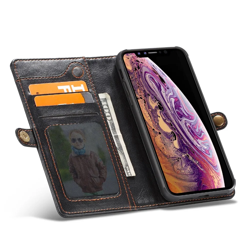 Для iPhone 12 mini 11 Pro Max Xs XR X 8 7 6s 6 Plus SE 2020 Роскошный Ретро многофункциональный кожаный
