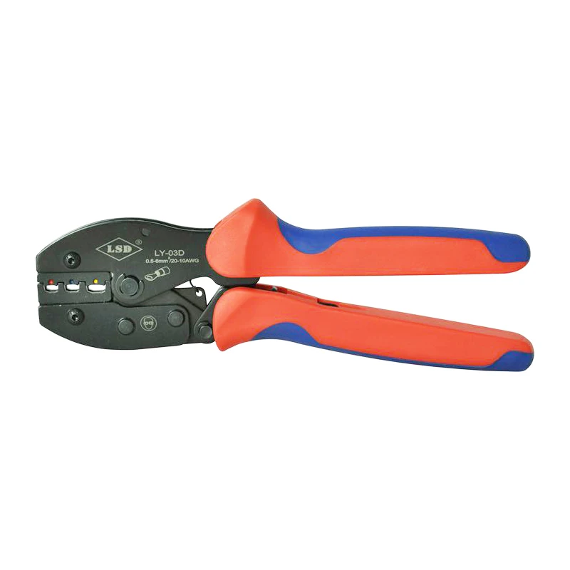 

Ratchet crimper LY-03D for 0.5-6mm2 insulated terminals ring terminals crimping pliers Cable connectors Crimping hand tools