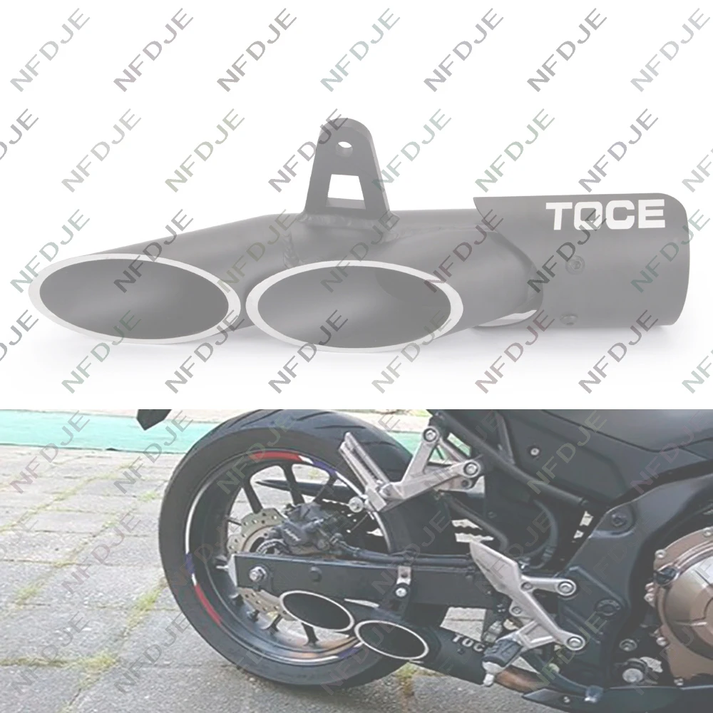 

Universal Motorcycle Outlet Modified Muffler Exhaust Tubefor z900 zx6r R6 cbr500r gsxr1000r cbr1000rr TOCE Motorcycle Outboard S